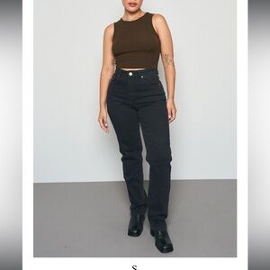 Fashion Brand Company Black Nap Jeans for Big Butts original fit